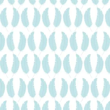 Cute bohemian feathers pattern background Illustrazione stock