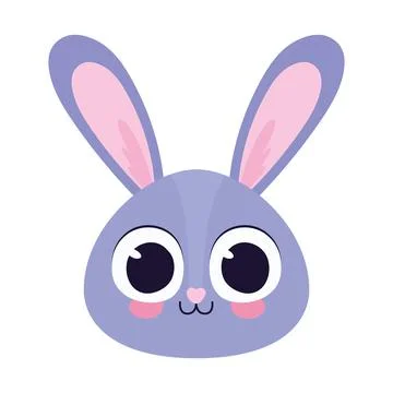 Cute bonny in a white background Stock Illustration