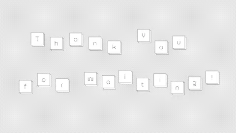 Cute bouncing text animation Stock Footage 311898508