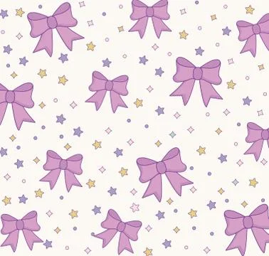 Cute bow ties pattern design Stock Illustration