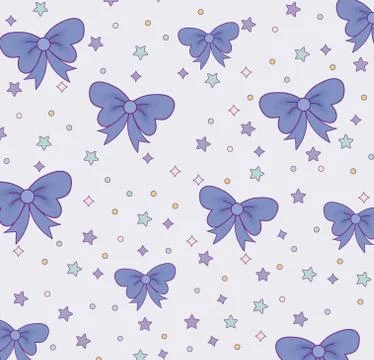 Cute bow ties pattern design Stock Illustration