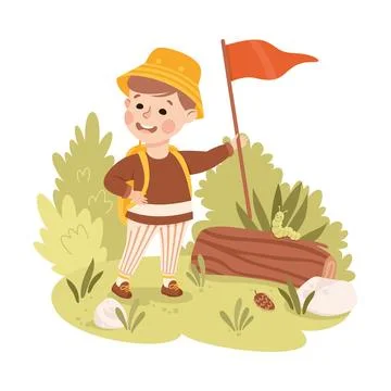 trekkers clipart of children