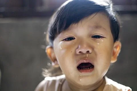 Cute Boy Crying Stock Photos