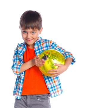 Cute boy with hamster 写真素材