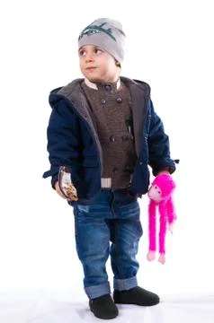 Cute boy portrait Stock Photos