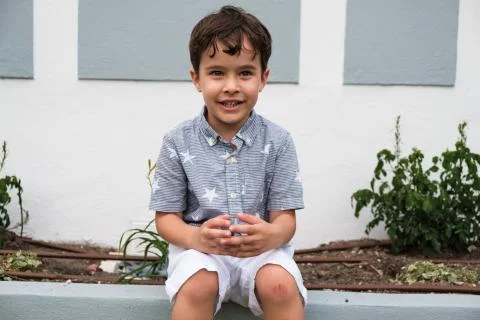 Cute boy portrait Stock Photos