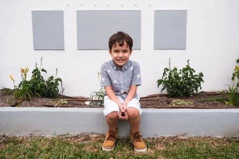 Cute boy portrait Stock Photos