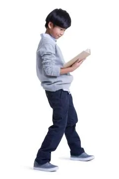 Cute boy reading Stock Photos