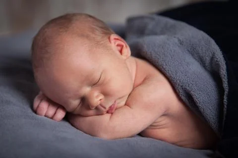 Cute boy sleeping Stock Photos