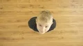 The cute boy stand and show thumb up 4k or 4k+ Resolution