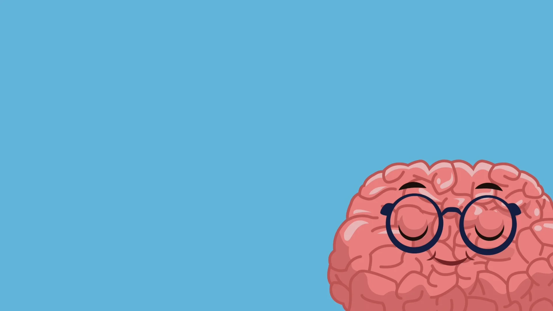 Cute brain cartoon HD animation | Stock Video | Pond5