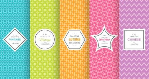 Cute bright seamless pattern background Stock Illustration