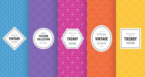 Cute bright seamless pattern background Stock Illustration