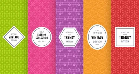 Cute bright seamless pattern background Stock Illustration