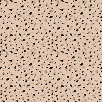 Cute brown seamless pattern. Vector abstract boho texture Stock Illustration