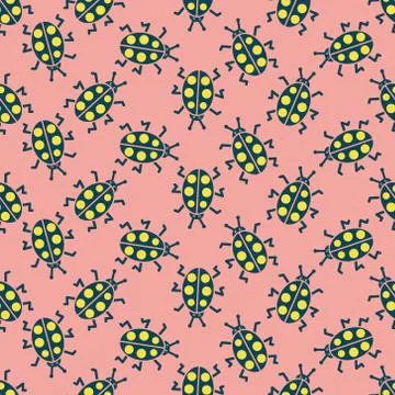 Cute bugs Stock Illustration