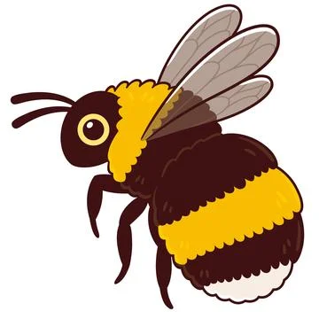 Cute bumblebee illustration Stock Illustration