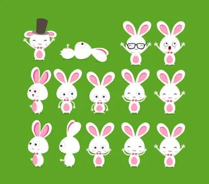 Cute bunnies Illustrazione stock