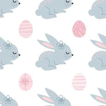 Cute bunnies Stock Illustration