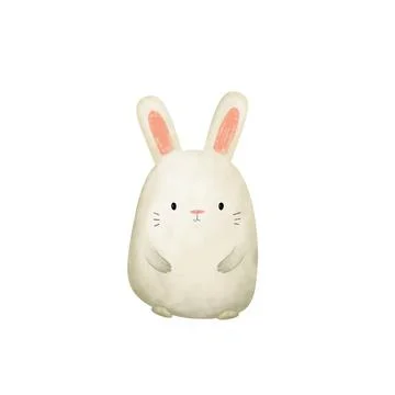Cute Bunny Character  Stock Illustration
