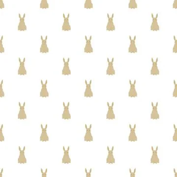 Cute bunny rabbit seamless repeating pattern background 库存插图