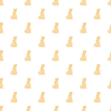 Cute bunny seamless pattern creating charming background design Stockillustratie