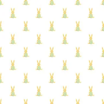Cute bunny seamless pattern for easter design Stockillustratie