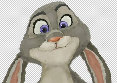 Cute bunny smiling Stock Illustration