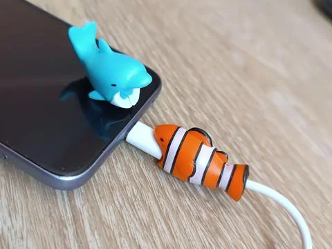 Cute cable protectors Stock Photos