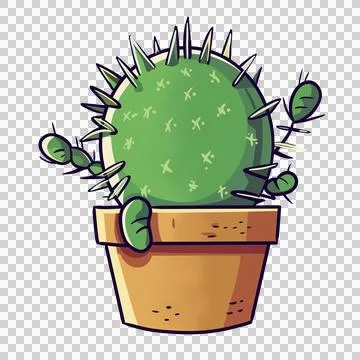 Cute Cactus Stock Illustration