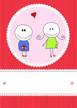 Cute card Stock Illustration
