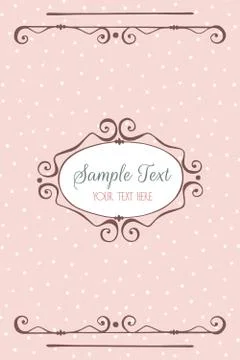 Cute card template Stock Illustration