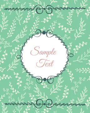 Cute card template Stock Illustration
