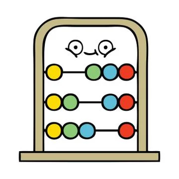 Cute cartoon abacus Stock Illustration