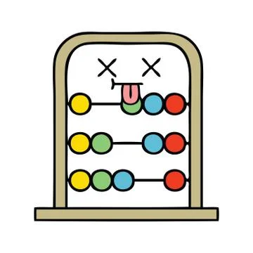 Cute cartoon abacus Stock Illustration