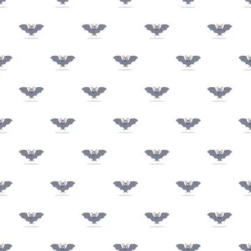 Cute cartoon bat seamless pattern background design イラスト素材