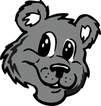 Cute Cartoon Bear Face - Vector Illustration Stock Illustration