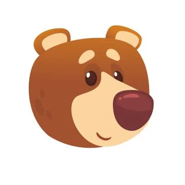 Cute cartoon bear. Vector illustration Stock Illustration