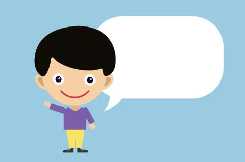Cute cartoon boy Stock Illustration