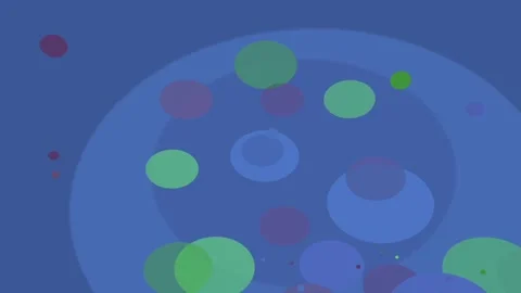 Cute Cartoon Bubbles Abstract - Hippy 60s 70s Graphic - Social Media Stock Footage 289417373