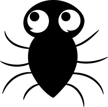 Cute cartoon bug vector illustration Иллюстрация
