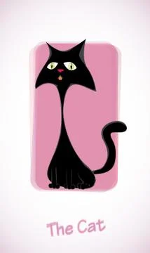 Cute cartoon cat Stock Illustration