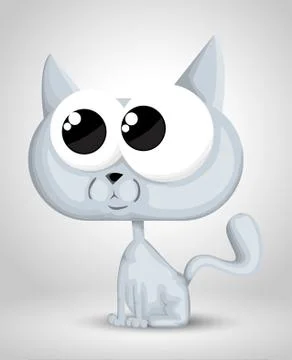 Cute cartoon cat Stock Illustration
