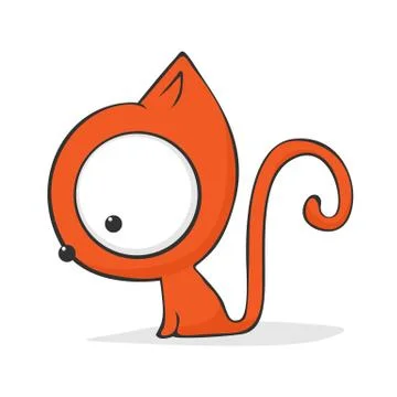 Cute cartoon cat Stock Illustration