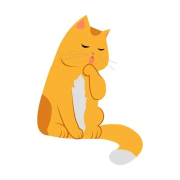 Cute Cartoon Cat イラスト素材