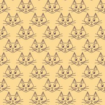 Cute cartoon cats Stock Illustration