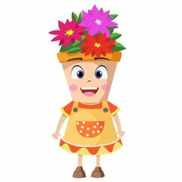 Cute cartoon character design. Stock Illustration