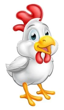 Cute Cartoon Chicken Stock Illustration