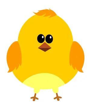 Cute cartoon chicken vector illustration. Stock Illustration