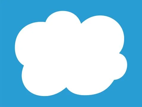 Cute Cartoon clouds Stock Illustration